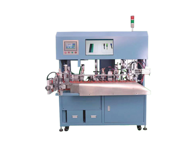 法国头、国标三插内架全自动裁线剥皮铆压机