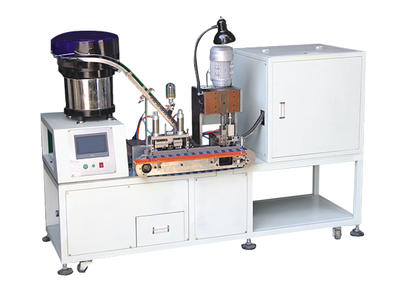 英国头两插内架自动剥皮柳压扣盖机